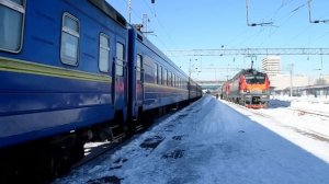 ЭП1М-478 С поездом Киiв-Адлер отправляется со станции Ростов-Главный