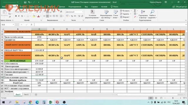 Бюджетирование / Работа в IIKO смотреть онлайн