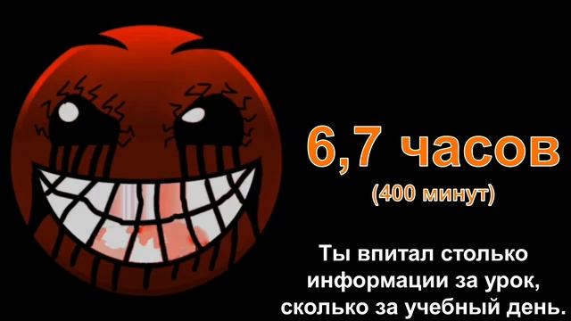 Длительность одного урока  |  |  Психованные лица
