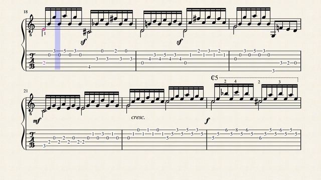 Etude No.15 Op.60 - Carcassi, Matteo (1792 - 1853) - Tablature смотреть онлайн