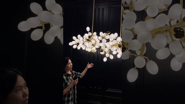 Modern Art Creative White Grape Chandelier