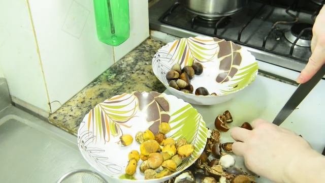 パラグアイの栗を使って秋の味覚栗ご飯を炊いてみた