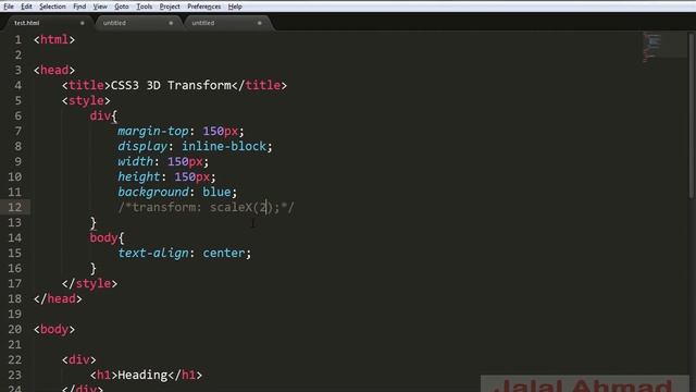 CSS3 Tutorial - CSS3 3D Transforms all Properties