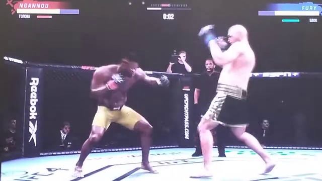 Фрэнсис Нганну VS Тайсон Фюри - бой в UFC 4!