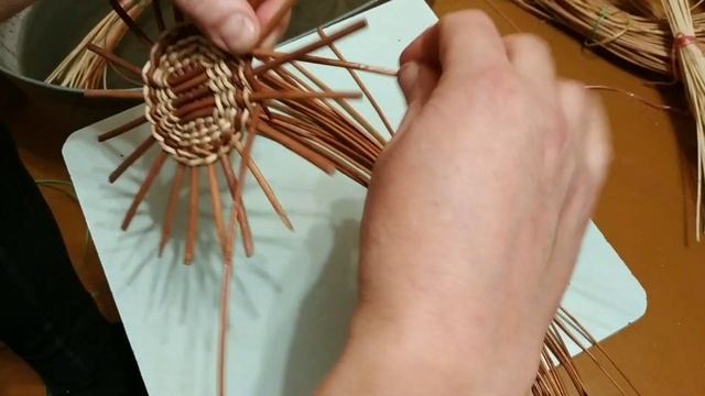 Плетение круглого донышка