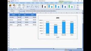 Excel Column Chart