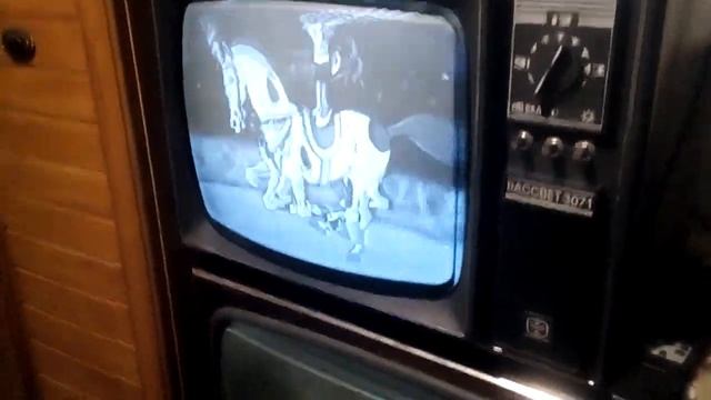 Рассвет 307-1 ламповый телевизор СССР с A/V входом