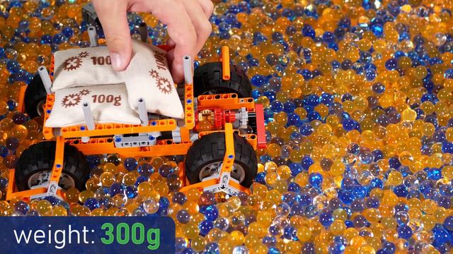 Driving 3 Lego Mechanisms in Orbeez Pool смотреть онлайн