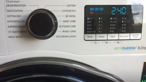 Samsung WD80K5410OW washer dryer