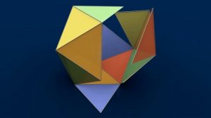 Net of 3D Solid Shapes / Развертки многогранников - Icosahedron / Ікосаедр / Икосаэдр