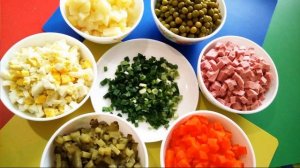 Оливье классический рецепт. Салат Оливье рецепт приготовления. Классический рецепт Оливье