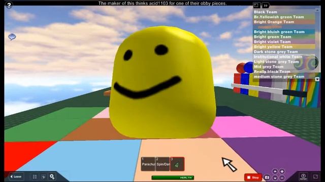 Dancing NOOB head [ROBLOX] смотреть онлайн