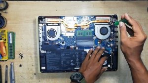 ASUS FX505DT CPU cooling fan cleaning | AL202T | RAM, Keyboard & Battery Disconnection