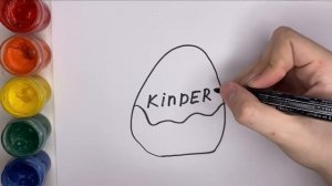 Рисуем киндер детские рисунки видео