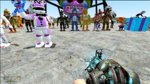 NEW POPPY VS ALL FNAF 1-9 SECURITY BREACH AMIMATRONICS In Garrys Mod!