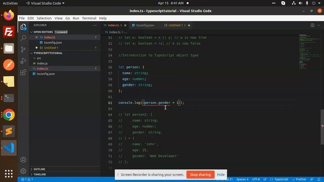Typescript Tutorial #9 TypeScript object type