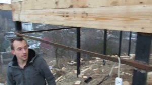 Строим каркасный дом. Дом на крутом склоне, холме. Часть 1