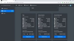 updated meever servers discord bot /server hosting