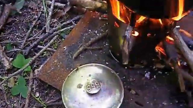 Печка-щепочница "МИР-12М" и "МИР-3" Обзор и тест в лесу смотреть онлайн