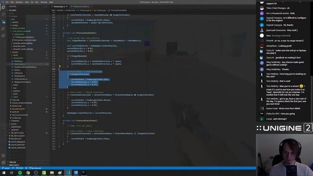 Making a First-Person Shooter. Episode 2: AI - UNIGINE Livestream with an Expert смотреть онлайн