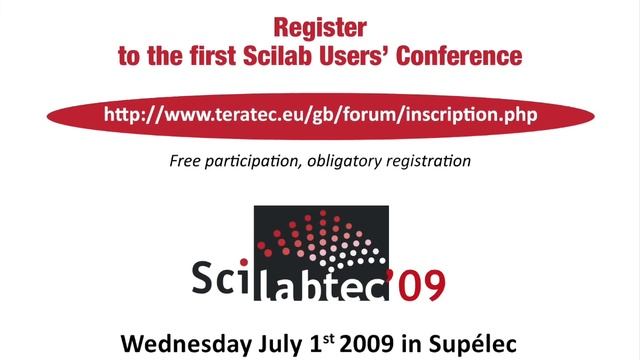 20th Anniversary of Scilab 1st Launch