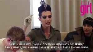 Elle Girl : Интервью с Tokio Hotel (с русскими субтитрами)