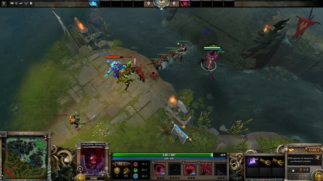Shadow Demon VS Storm Spirit - тактика красного поноса) (Dota 2) смотреть онлайн