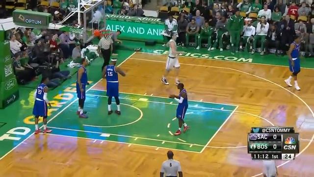 Tyler Zeller Layup and the Foul Kings vs Celtics December 31, 2014 NBA Season 2014 15 смотреть онлайн