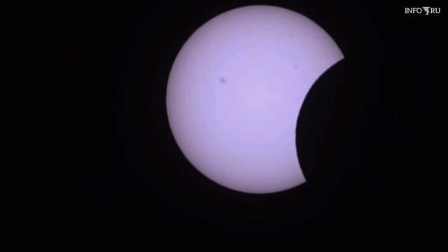 Солнечное затмение в России (10 июня 2021) Момент затмения.
