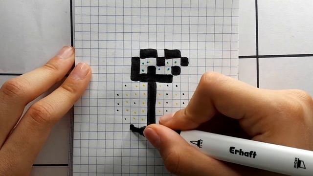 Пчёлка по клеточкам// как нарисовать//#рисункипоклеточкам