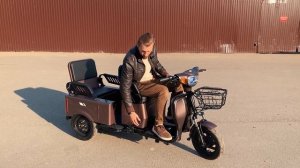 ДВУХМЕСТНЫЙ ЭЛЕКТРИЧЕСКИЙ ТРИЦИКЛ / Обзор электротрицикла Rutrike Вагон 650W