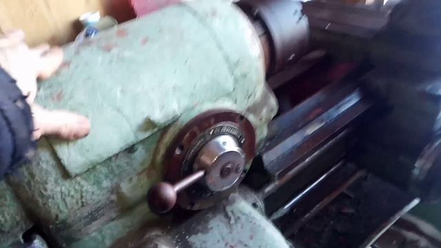Токарный станок с металолома.