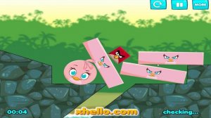 Angry Birds Kick Piggies - RED KICK ROUND STELLA TO PIGGIES!