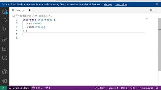 Interface concept in typescript | Interfaces in Typescript | Thiru Academy