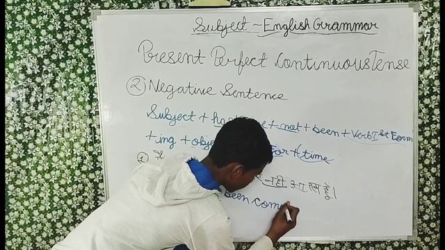 Part-11| Present perfect continuous tense| Negative sentences | Rules| Translation| English Grammar смотреть онлайн