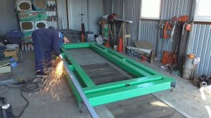 Откатные ворота своими руками, фундамент и каркас.