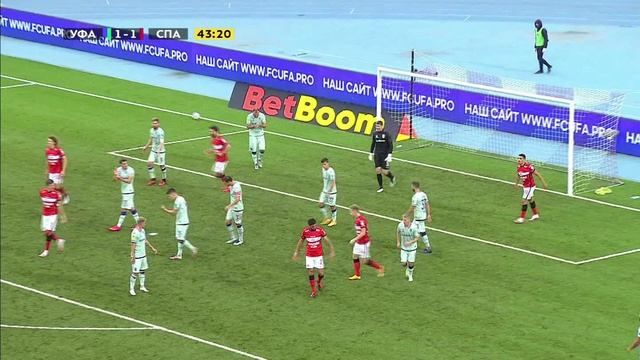 Уфа - Спартак - 1:1. Обзор матча (без коммент.), Тинькофф РПЛ, 3 тур 19.08.2020