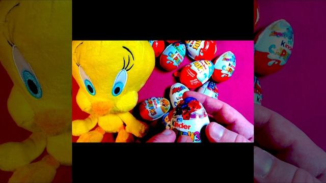 Looney Tunes Tweety Candy's Kinder ASMR  satisfying video Kinder Joy, Kinder Surprise #shorts  (1)