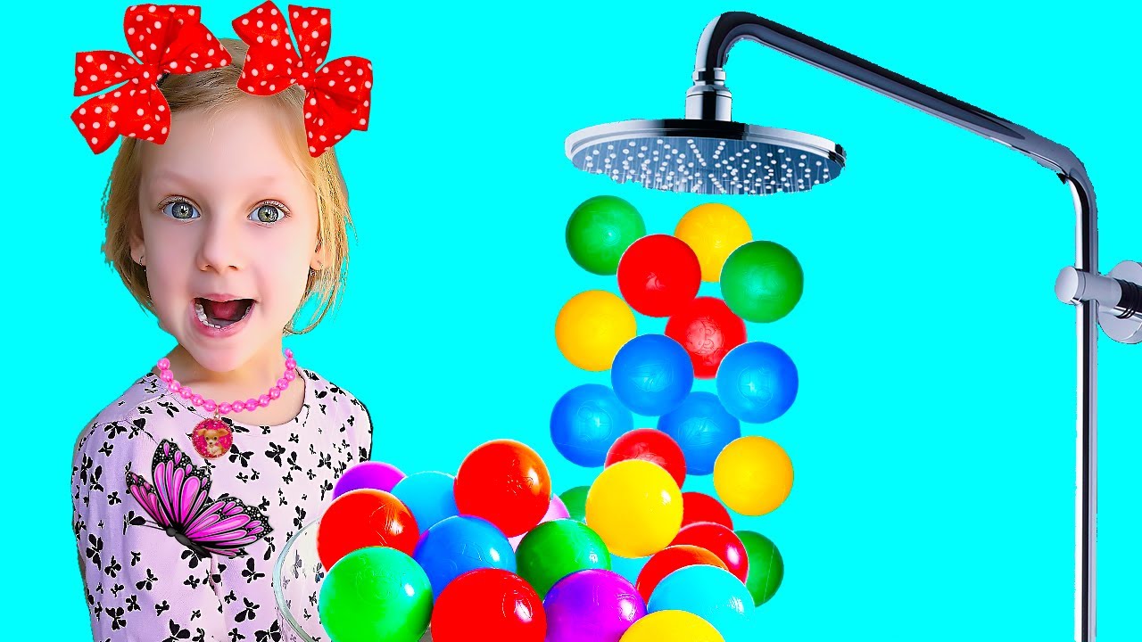 Настя и волшебный душ из цветных шаров смотреть онлайн
