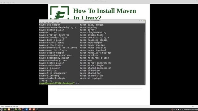 How To Install Maven In Linux Through Terminal? смотреть онлайн
