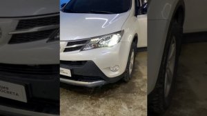 TOYOTA RAV4 Замена штатных би-ксеноновых линз на Bi-led линзы MTF Night Assistant Progressive