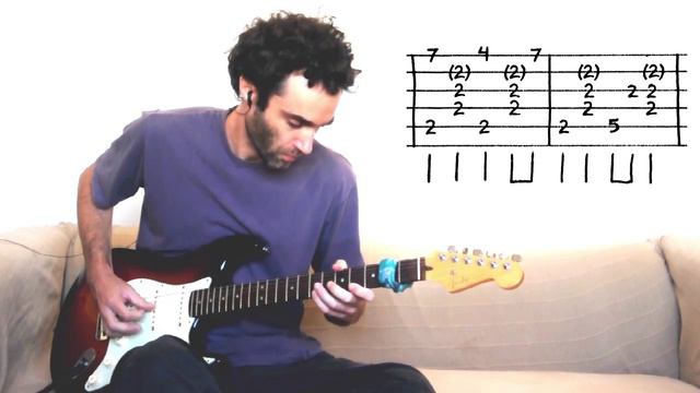The Black Keys - Countdown - Guitar lesson / tutorial / cover with tablature смотреть онлайн