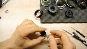 Ремонт объектива nikon 1 р/у вертолетом.