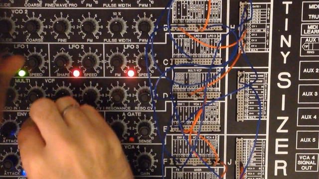 Pure sound from Tinysizer - a complete mini analog modular synthesizer system [HD Quality] смотреть онлайн