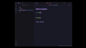 How i write math in Obsidian