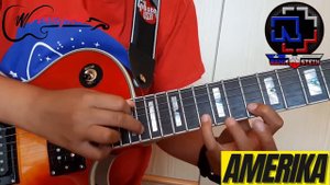 Amerika guitar solo cover