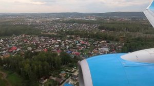 Посадка в Кольцово Boeing 737-800 Победа
