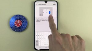 Custom symbols on Samsung A70 Android 11