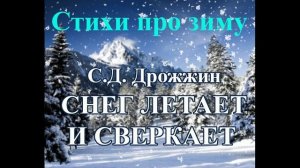 Стихотворения про зиму и Новый год. Дрожжин Снег летает и сверкает
