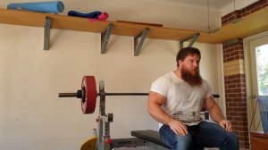 Powerlifting Bench Press 227.5 kg / 500.5 lbs Feet Up Attempt